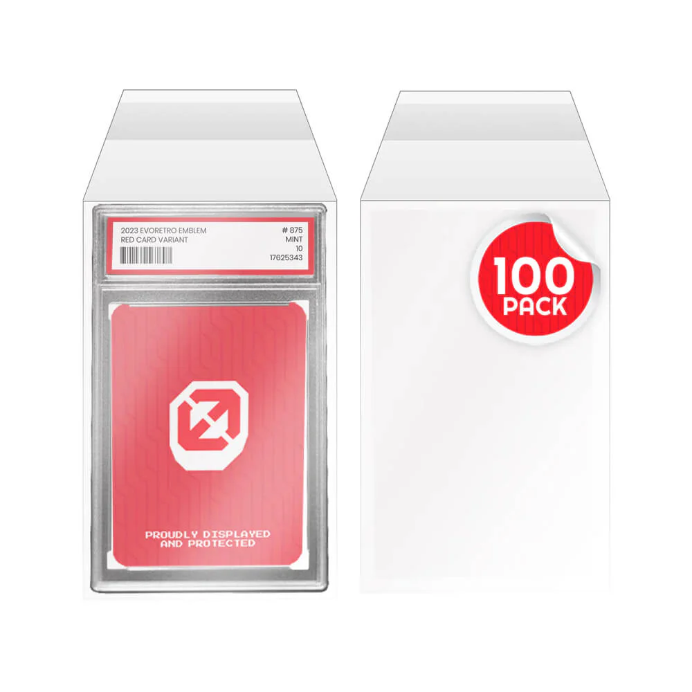 Sleeves EVORETRO Pour Cartes Gradées - Paquet De 100 - Image 2