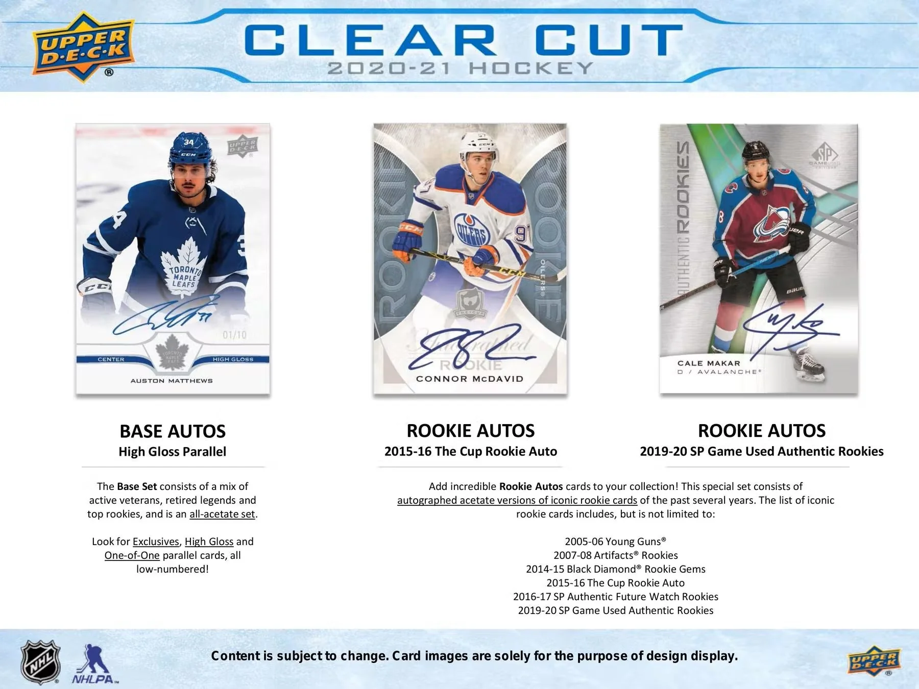 2020-21 Upper Deck Clear Cut Hockey Hobby Box - Image 3