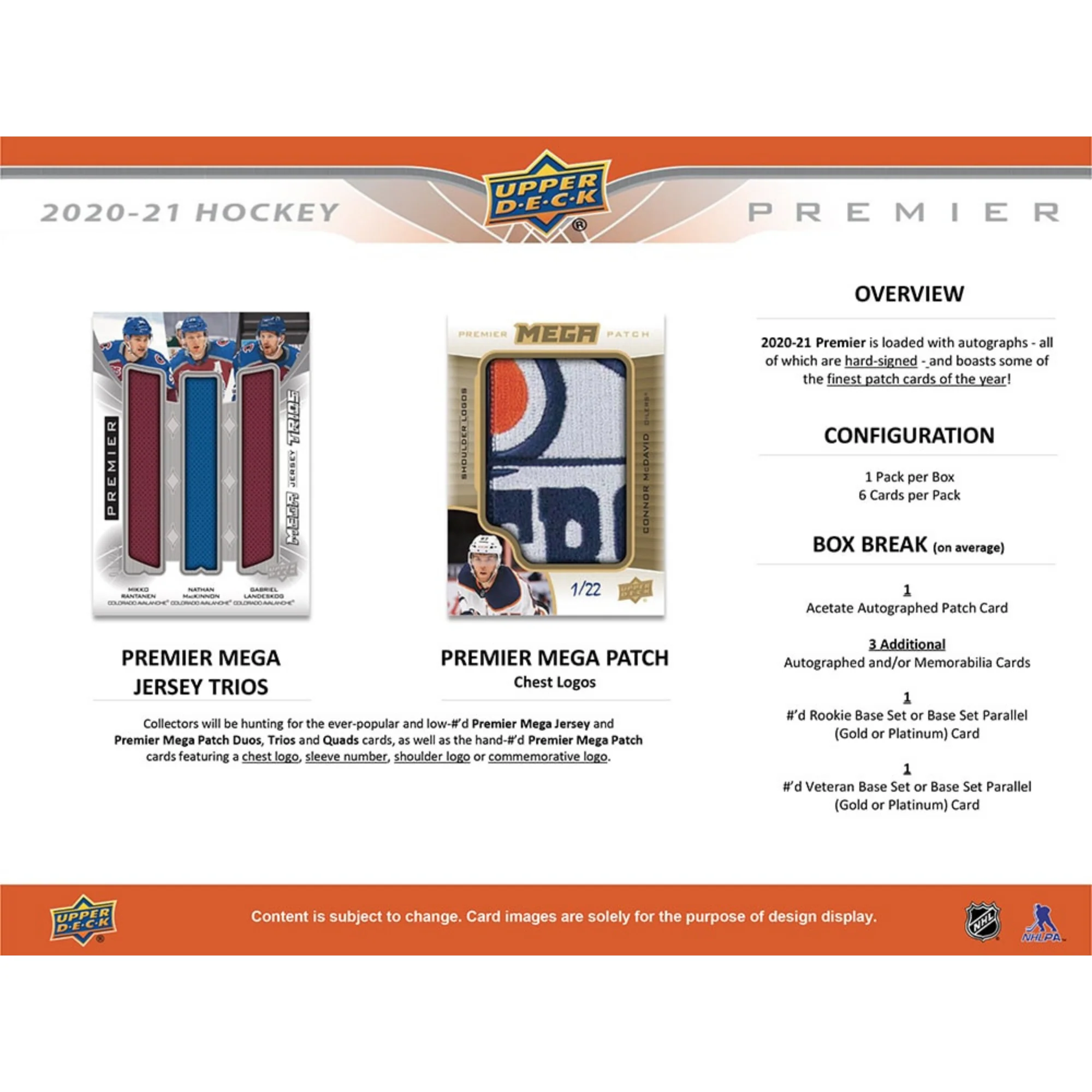2020-21 Upper Deck Premier Hockey Hobby - Image 6