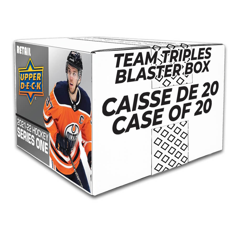 2021-22 Upper Deck Series 1 Hockey Team Triples Blaster Box - Image 2