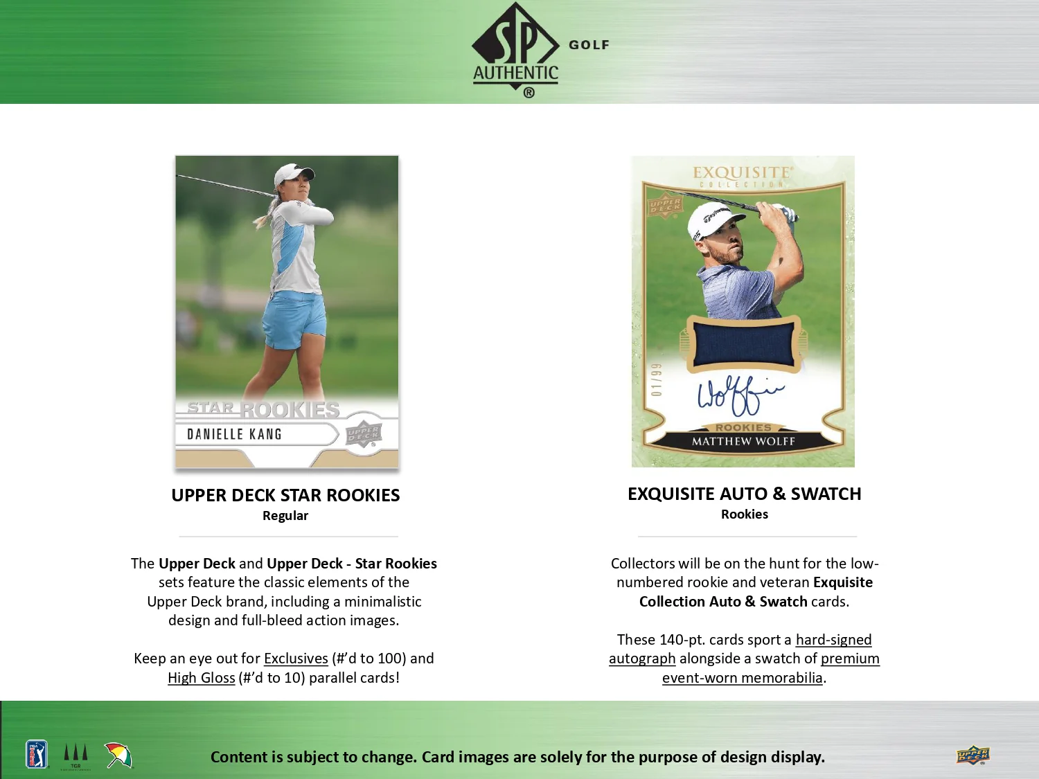 2021 Upper Deck SP Authentic Golf Hobby Box - Image 4