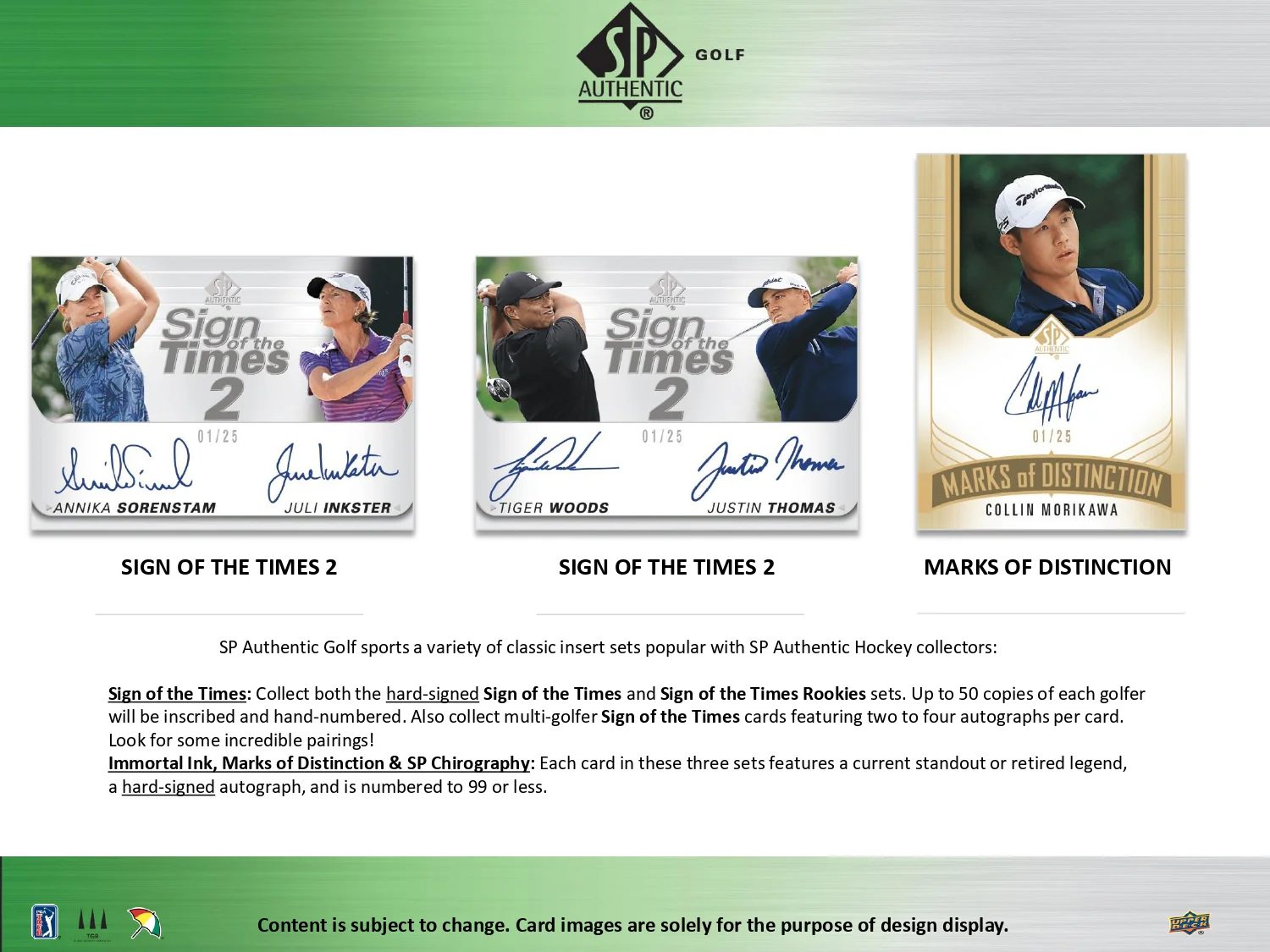 2021 Upper Deck SP Authentic Golf Hobby Box - Image 5