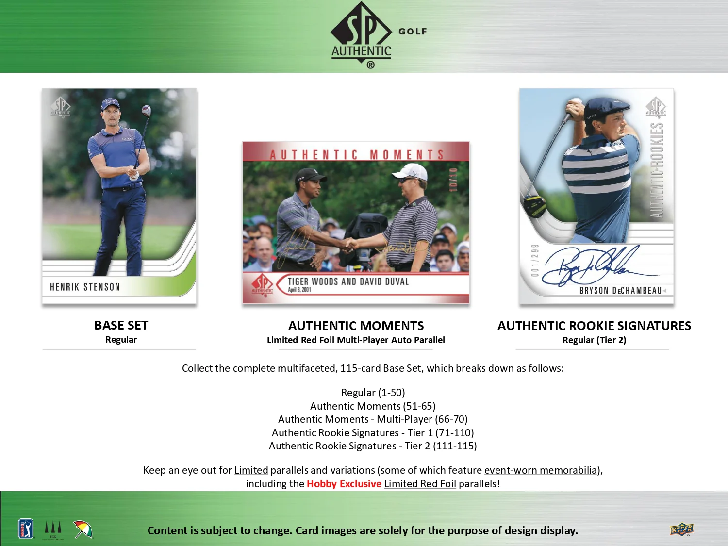 2021 Upper Deck SP Authentic Golf Hobby Box - Image 6