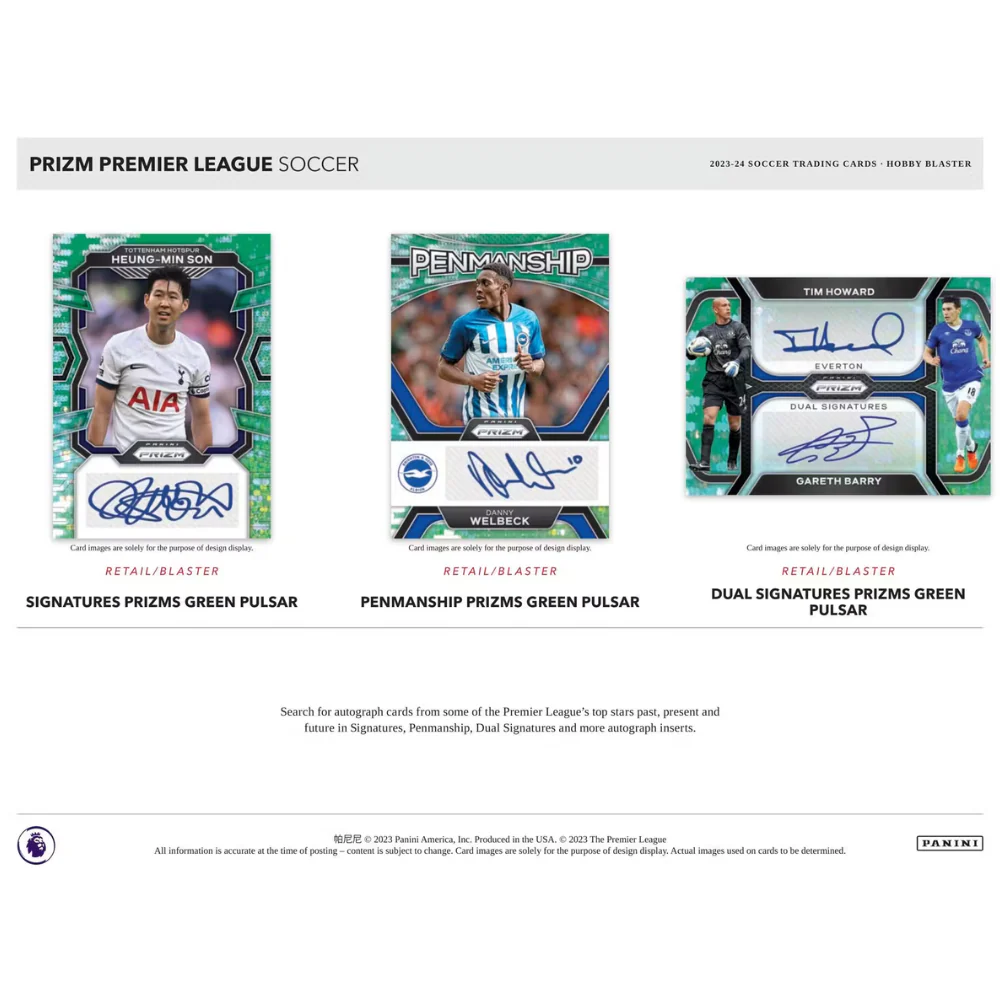 2023-24 Panini Prizm Premier League EPL Soccer 6-Pack Hobby Blaster (Blue Mosaic Prizms!) - Image 3