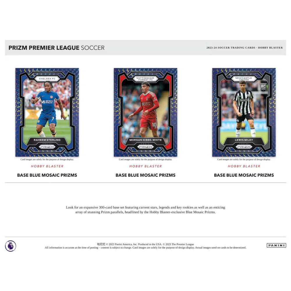 2023-24 Panini Prizm Premier League EPL Soccer 6-Pack Hobby Blaster (Blue Mosaic Prizms!) - Image 4