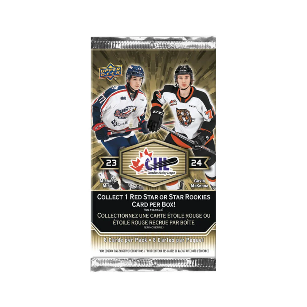 2023-24 Upper Deck CHL Hockey Blaster Box - Image 2