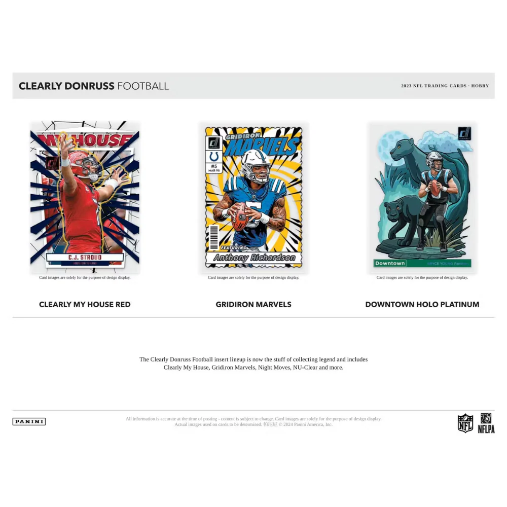 2023 Panini Donruss Clearly Football Hobby Box - Image 4