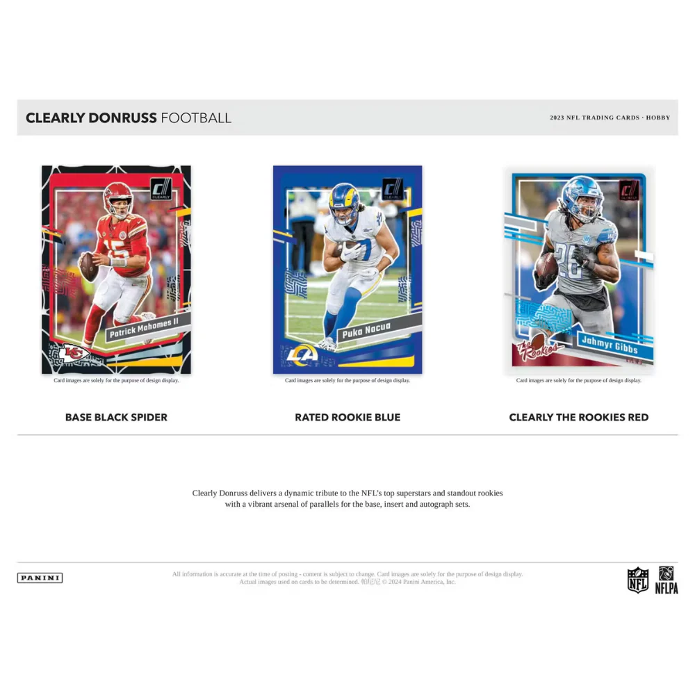 2023 Panini Donruss Clearly Football Hobby Box - Image 5