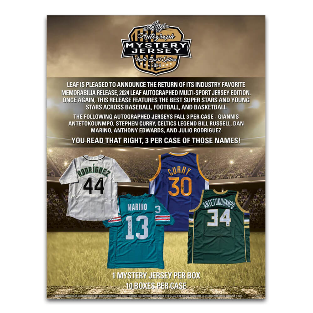 2024 Leaf Autograph Mystery Jersey Multi Sport Edition - Image 2