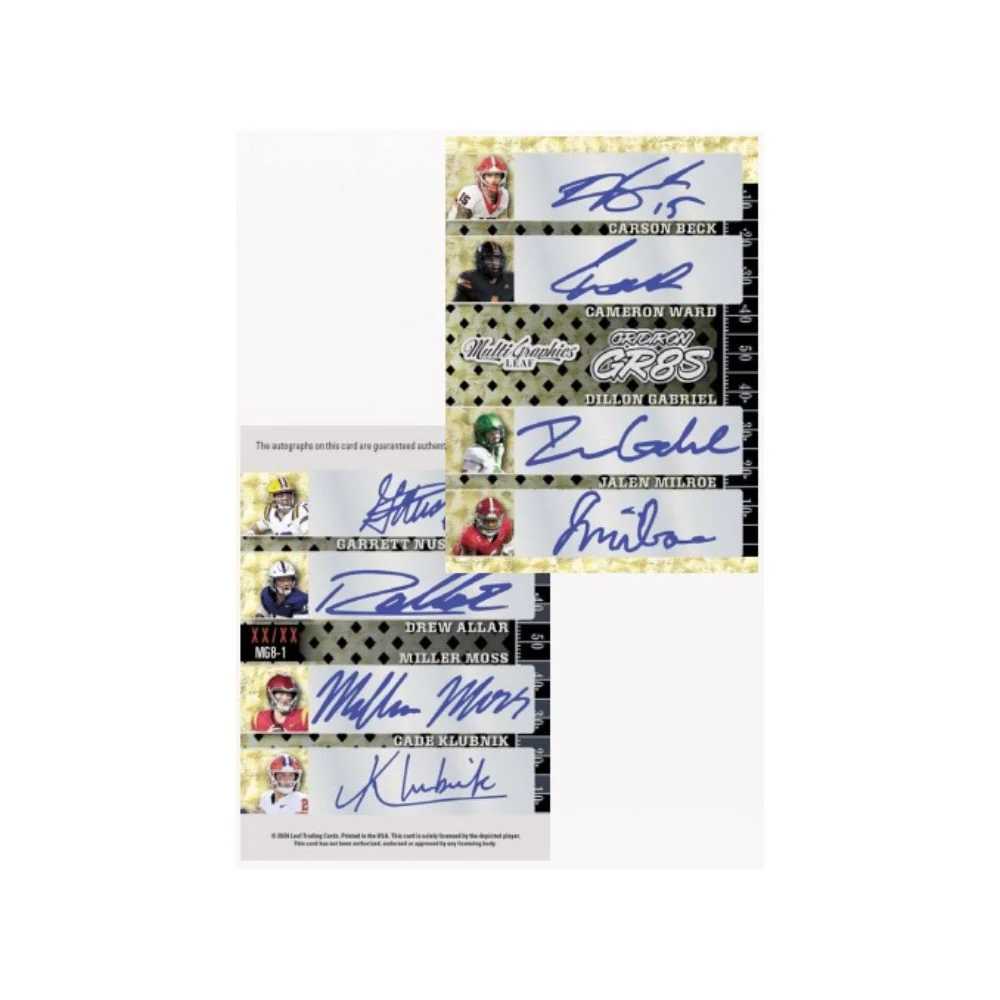 2024 Leaf Eclectic Football Jumbo Hobby Box - Image 4