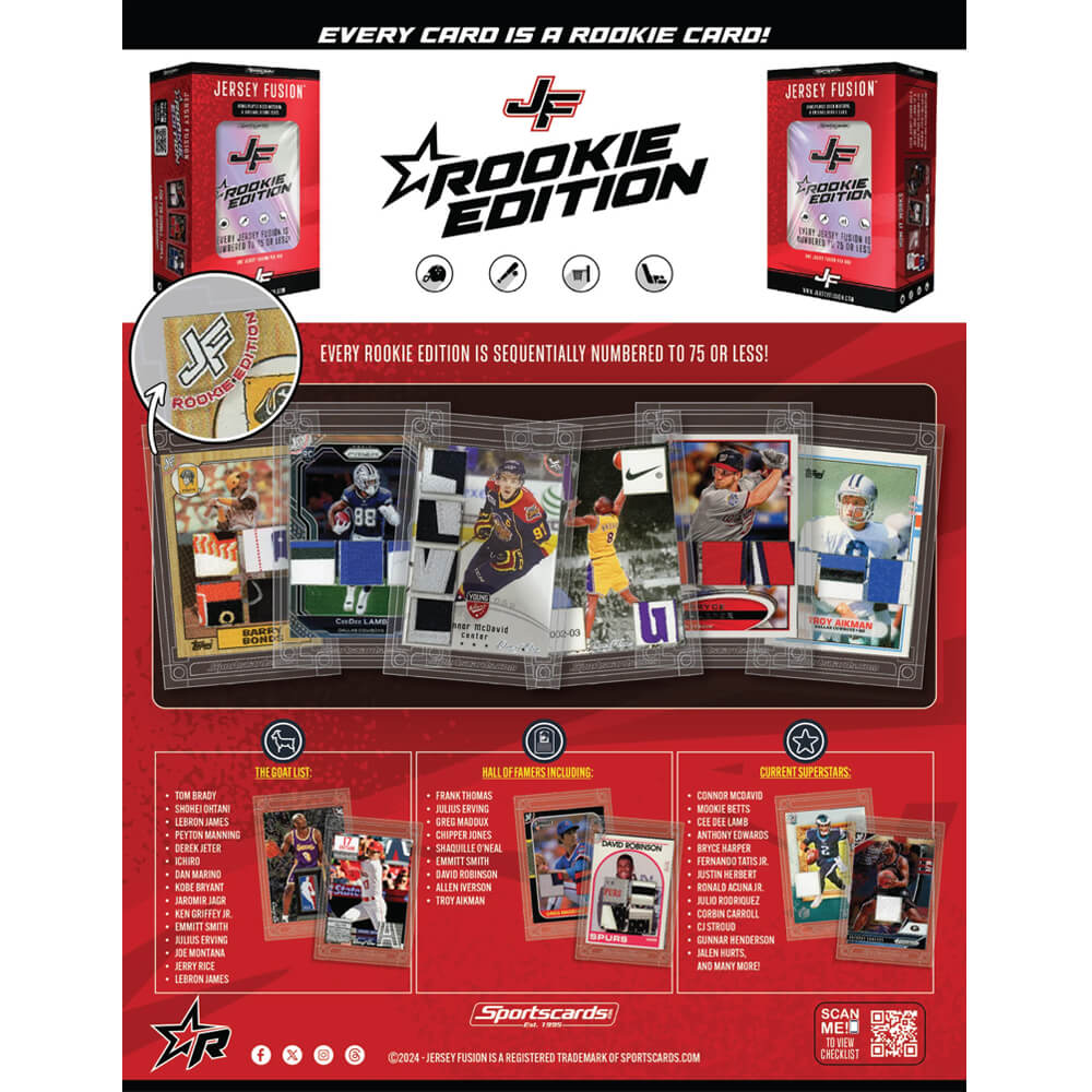 2025 Jersey Fusion 4 Sports Rookie First Edition - Image 2