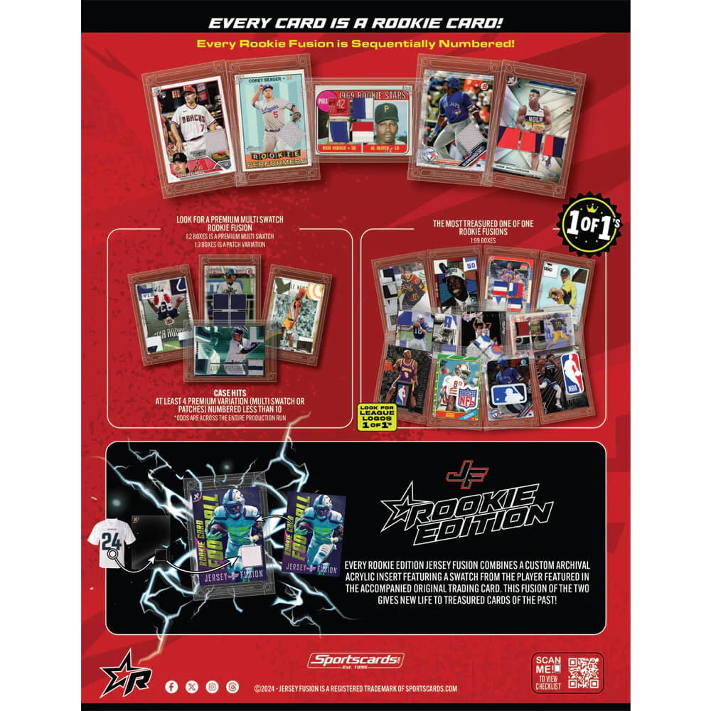 2025 Jersey Fusion 4 Sports Rookie First Edition - Image 4
