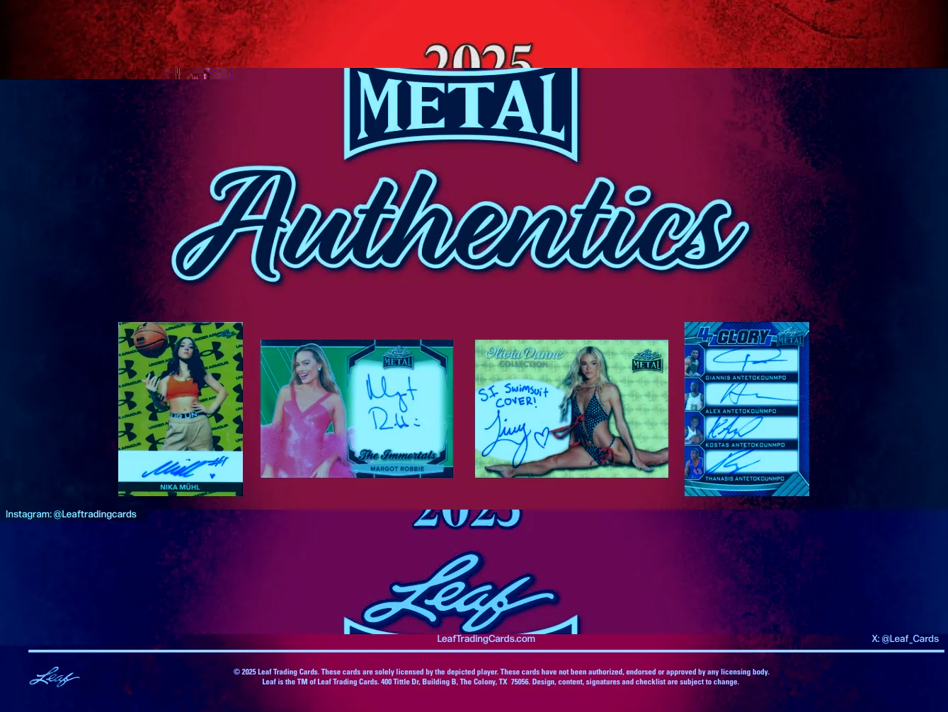 2025 Leaf Metal Authentics Hobby Box - Image 2