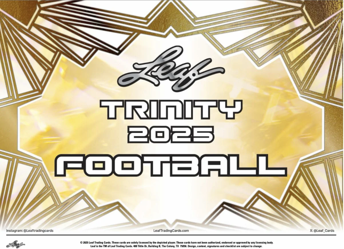 2025 Leaf Trinity Football Hobby Box - Image 2