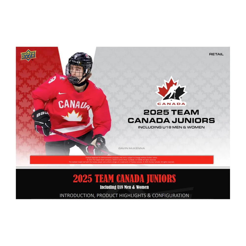 2025 Upper Deck Team Canada Juniors Hockey Blaster Box - Image 2