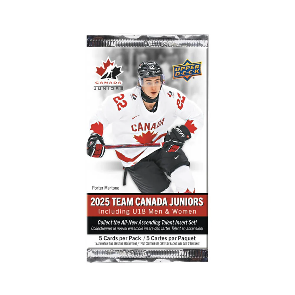 2025 Upper Deck Team Canada Juniors Hockey Blaster Box - Image 3