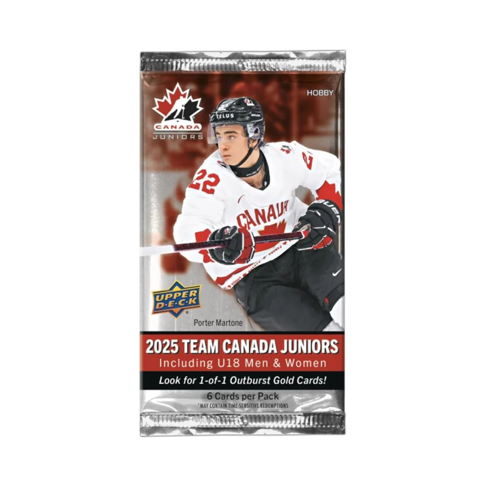 2025 Upper Deck Team Canada Juniors Hockey Hobby Box - Image 2