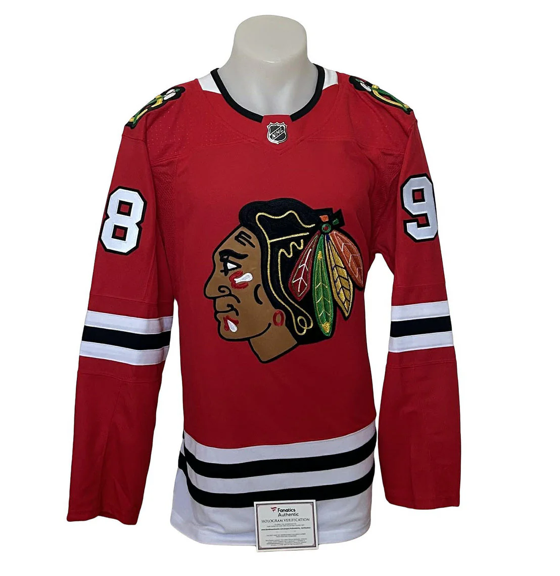 Chandail officiel Adidas signé - Connor Bedard domicile recrue Fanatics coa - Image 2