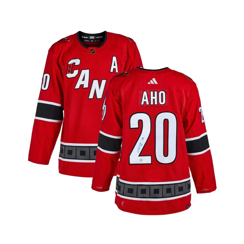 Chandail Officiel Autographié Retro Adidas - Sebastian Aho - Image 3