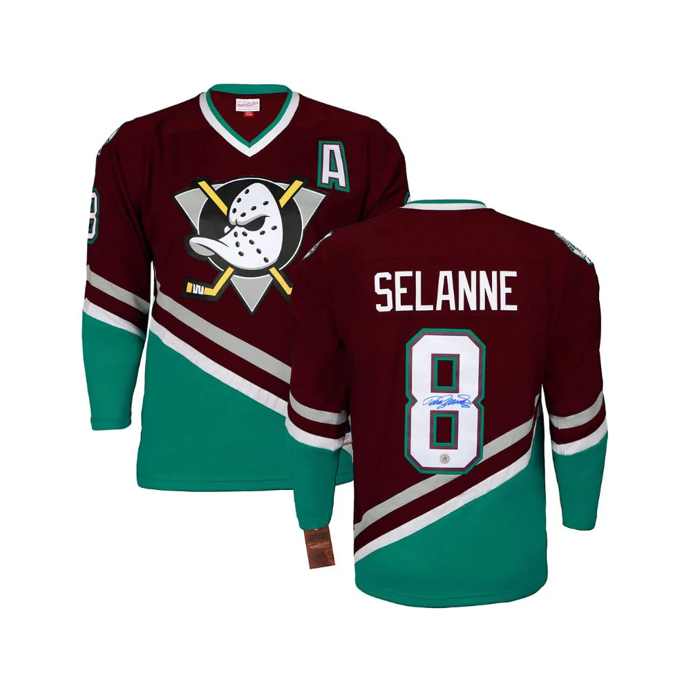 Chandail Officiel Autographié Retro Mitchell & Ness - Teemu Selanne - Image 3