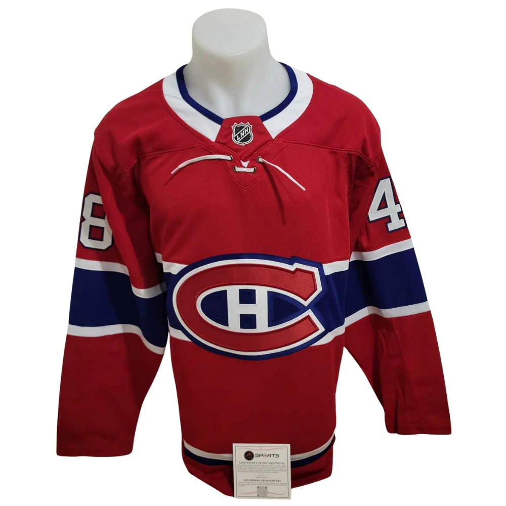 Chandail officiel Fanatics Premium signé - Lane Hutson domicile Ajs coa - Image 2