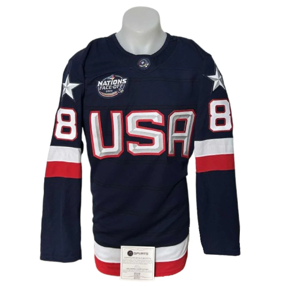 Chandail officiel signé Fanatics Premium - Zach Werenski bleu AJs coa - Image 2