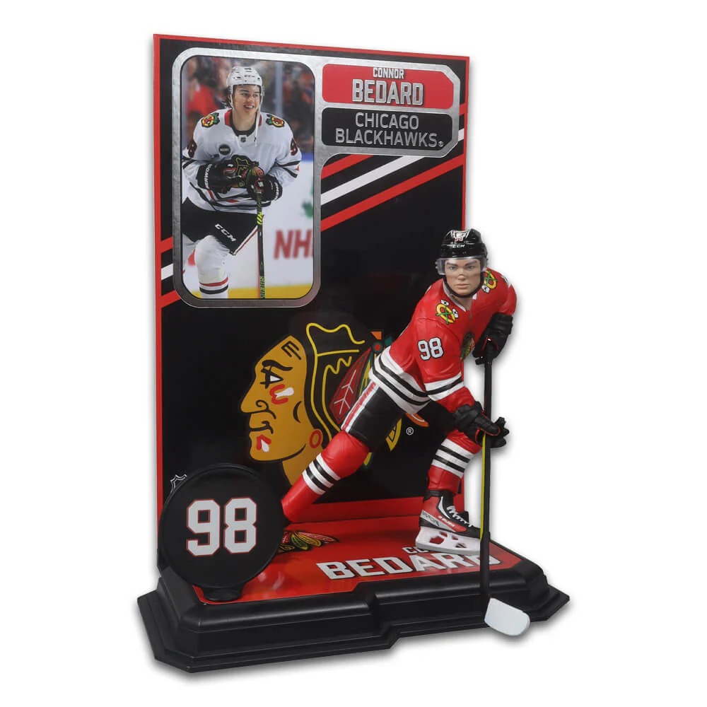 Figurine de 7 po de la LNH - Connor Bedard (Chicago Blackhawks) - Image 3