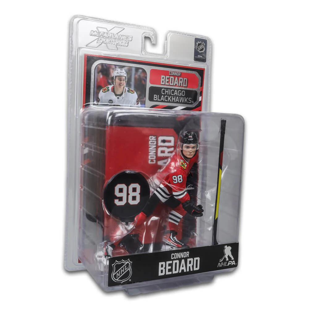 Figurine de 7 po de la LNH - Connor Bedard (Chicago Blackhawks) - Image 4