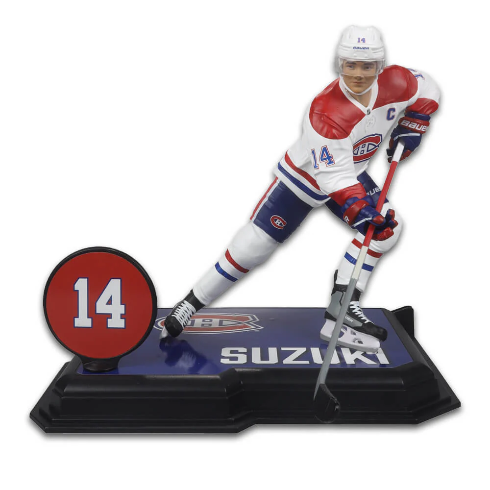 Figurine de 7 po de la LNH - Nick Suzuki (Montréal Canadiens) Platinum Edition - Image 2