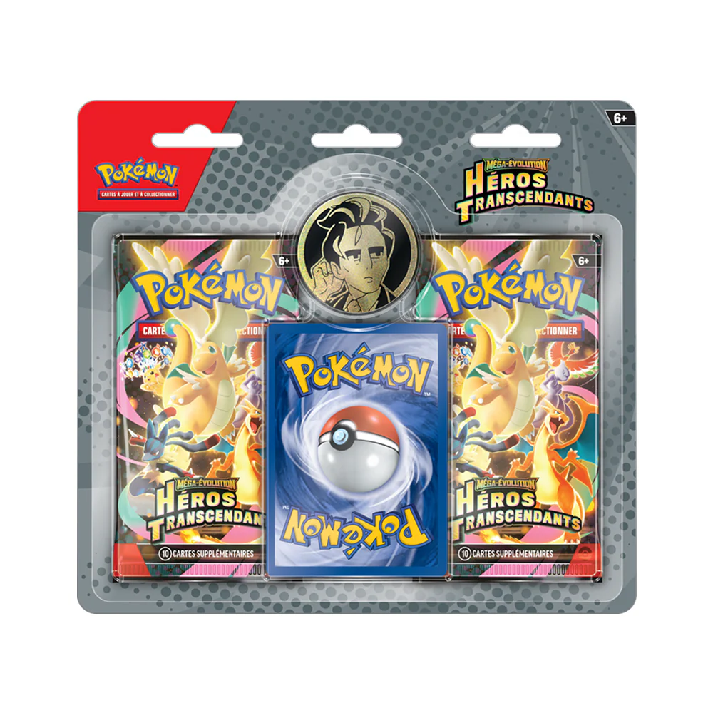 (Français) Pokémon - Méga Évolution Héros Transcendants - Blister de 2 Paquets - Image 2