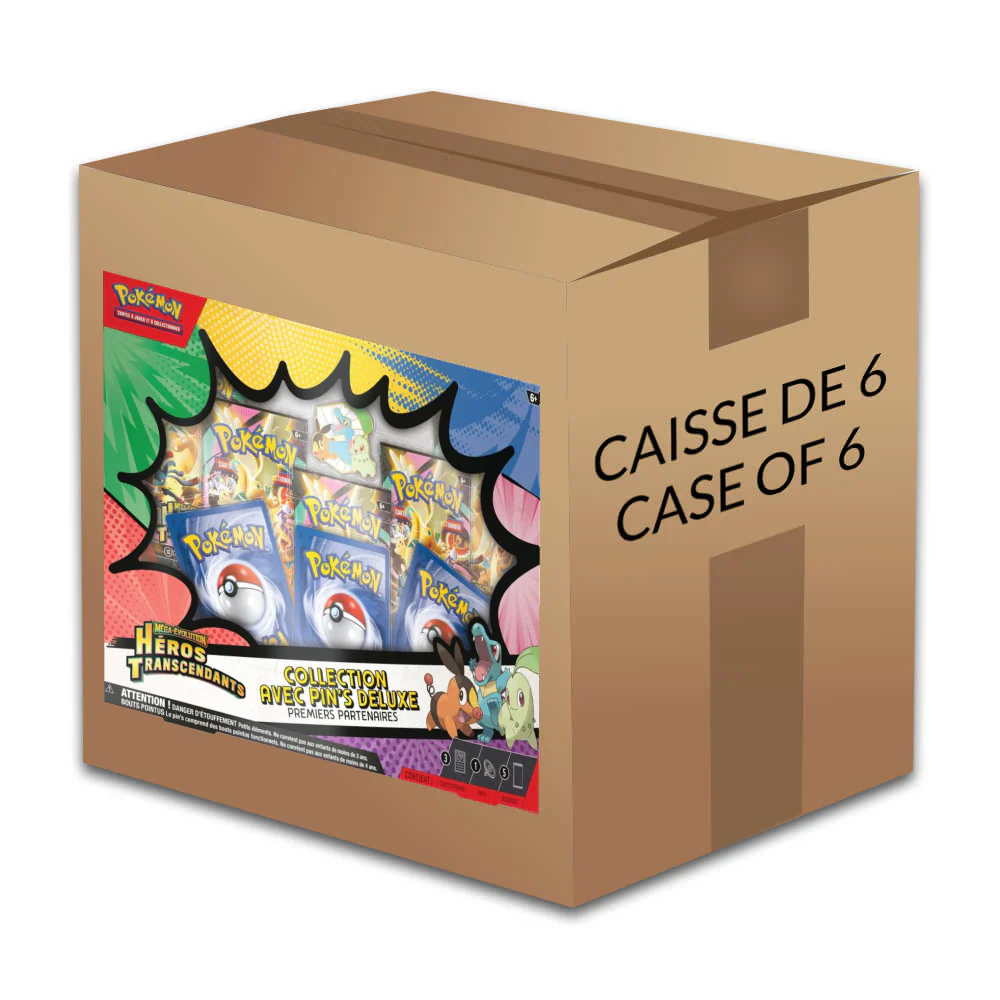 (Français) Pokémon - Méga-Évolution - Héros Transcendants - Coffret Pin's Deluxe Premiers Partenaires - Image 2