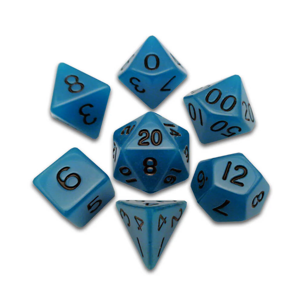 Jeu de 7 dés en acrylique 16mm - Image 5