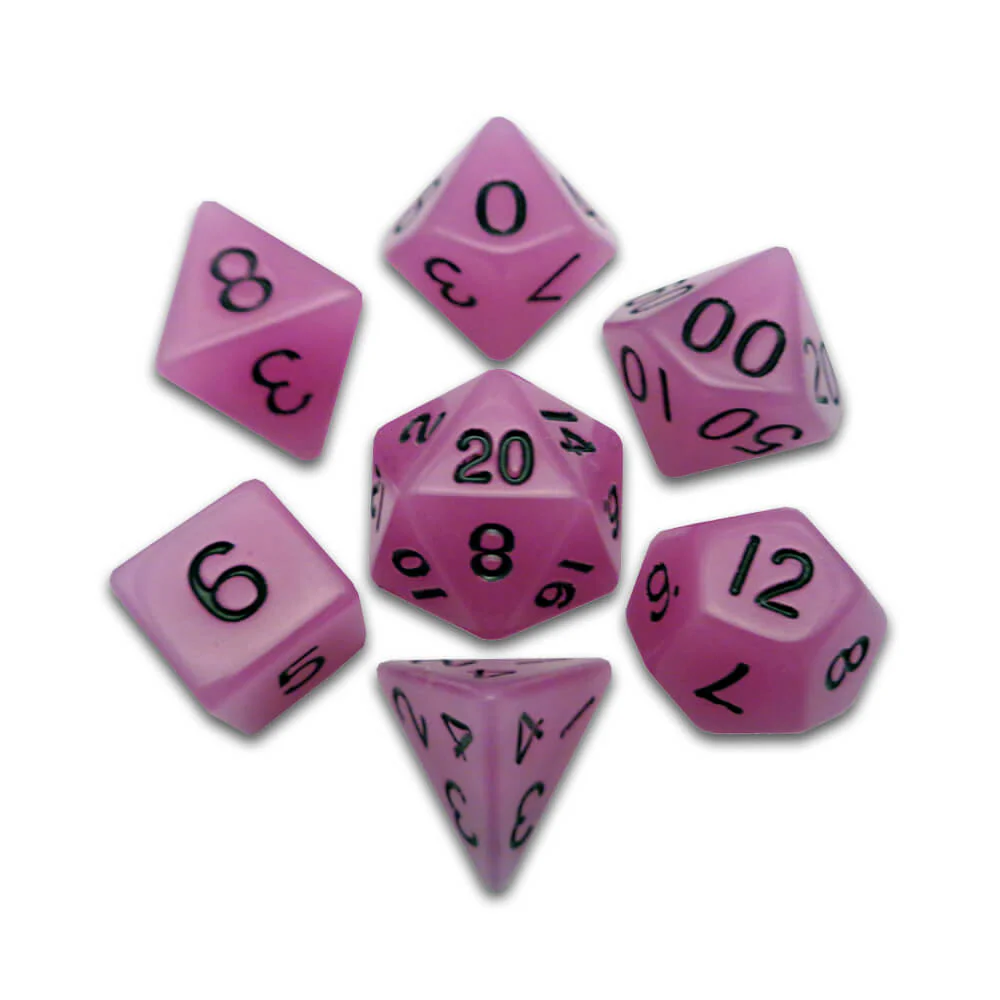 Jeu de 7 dés en acrylique 16mm - Image 6