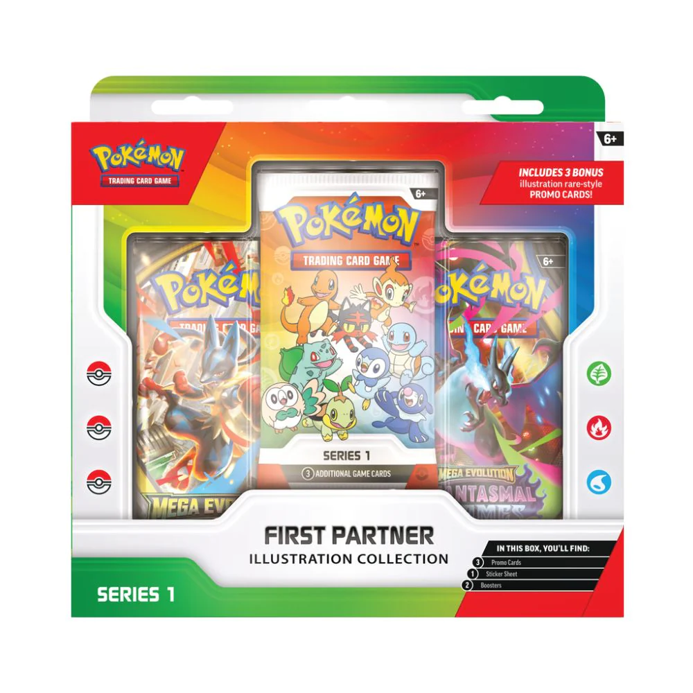 Pokémon First Partners Illustration Collection Series 1 - Caisse Scellée de 6 - Image 2