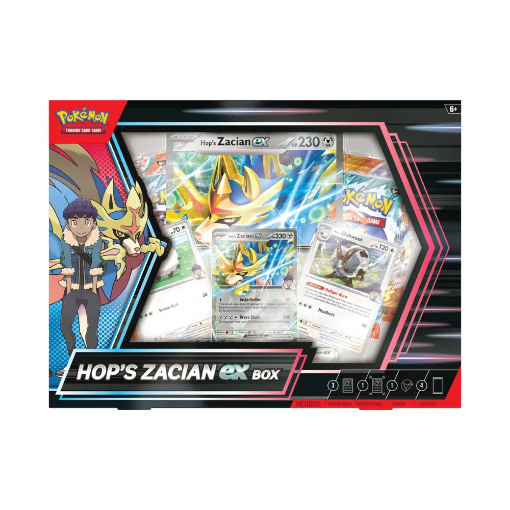 Pokémon Hop’s Zacian Ex Box