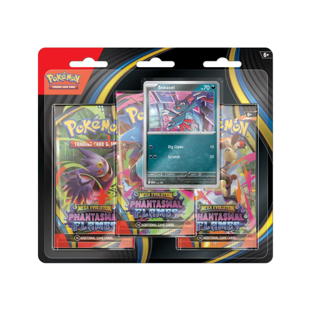 Pokémon - Mega Evolution Phantasmal Flames - 3 Pack Blister - Image 2