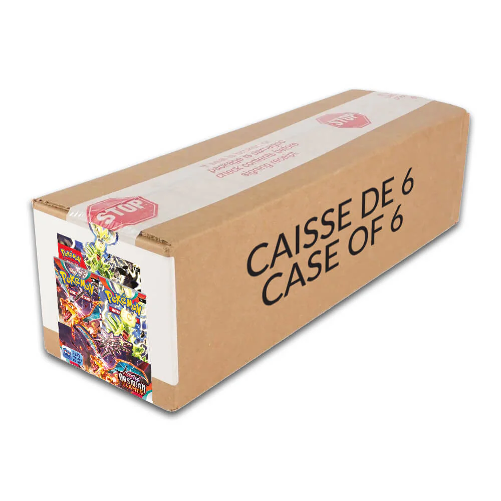 Pokémon Scarlet & Violet Obsidian Flames Booster Box - Caisse Scellée de 6