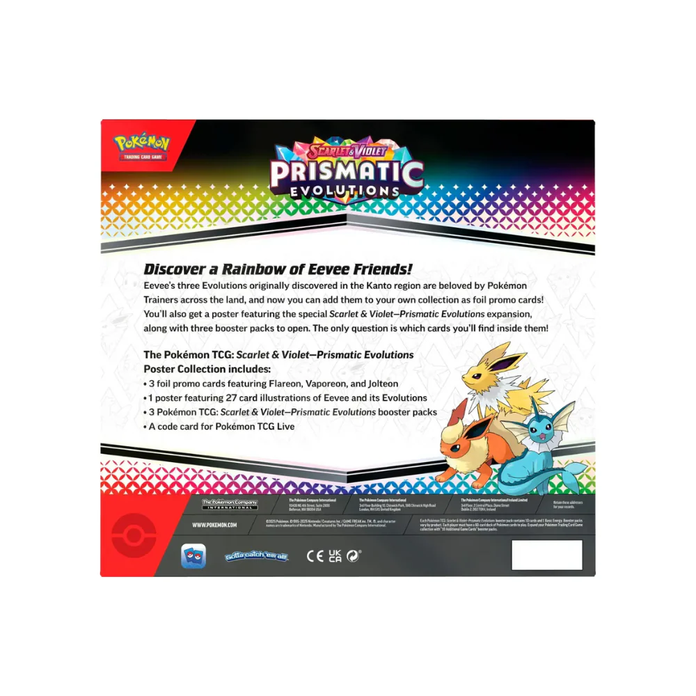 Pokémon Scarlet & Violet Prismatic Evolutions Poster Collection - Image 3