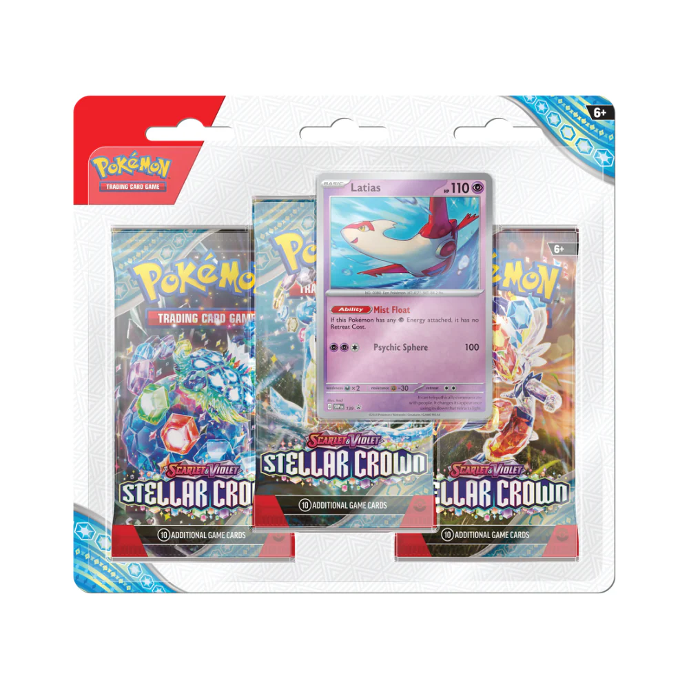 Pokémon Scarlet & Violet Stellar Crown 3 Pack Blister - Image 2