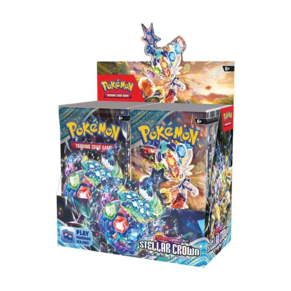 Pokémon Scarlet & Violet Stellar Crown Booster Box - Caisse Scellée de 6 - Image 2