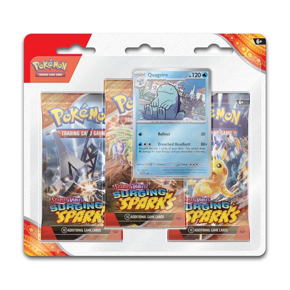 Pokémon Scarlet & Violet Surging Sparks 3 Pack Blister - Image 2