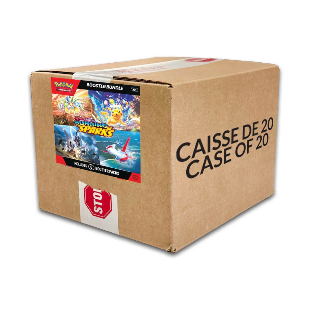 Pokémon Scarlet & Violet Surging Sparks Booster Bundle - Caisse Scellée de 20