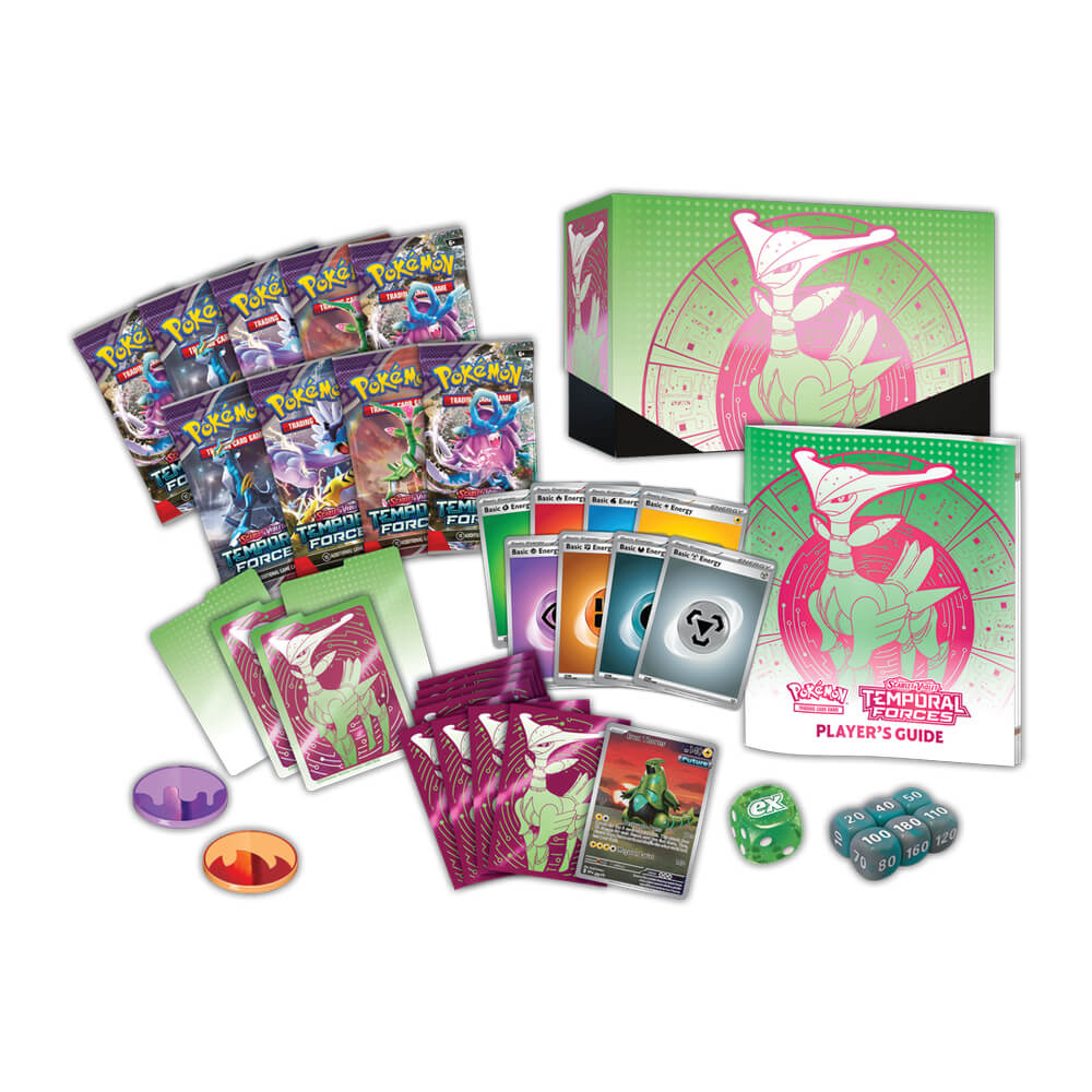 Pokémon Scarlet & Violet Temporal Forces Elite Trainner Box Iron Leaves ex - Image 2