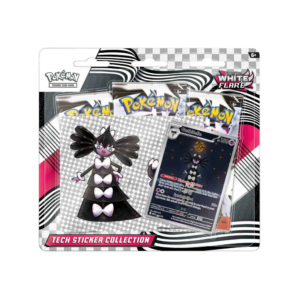 Pokémon Scarlet & Violet White Flare Tech Sticker Collection