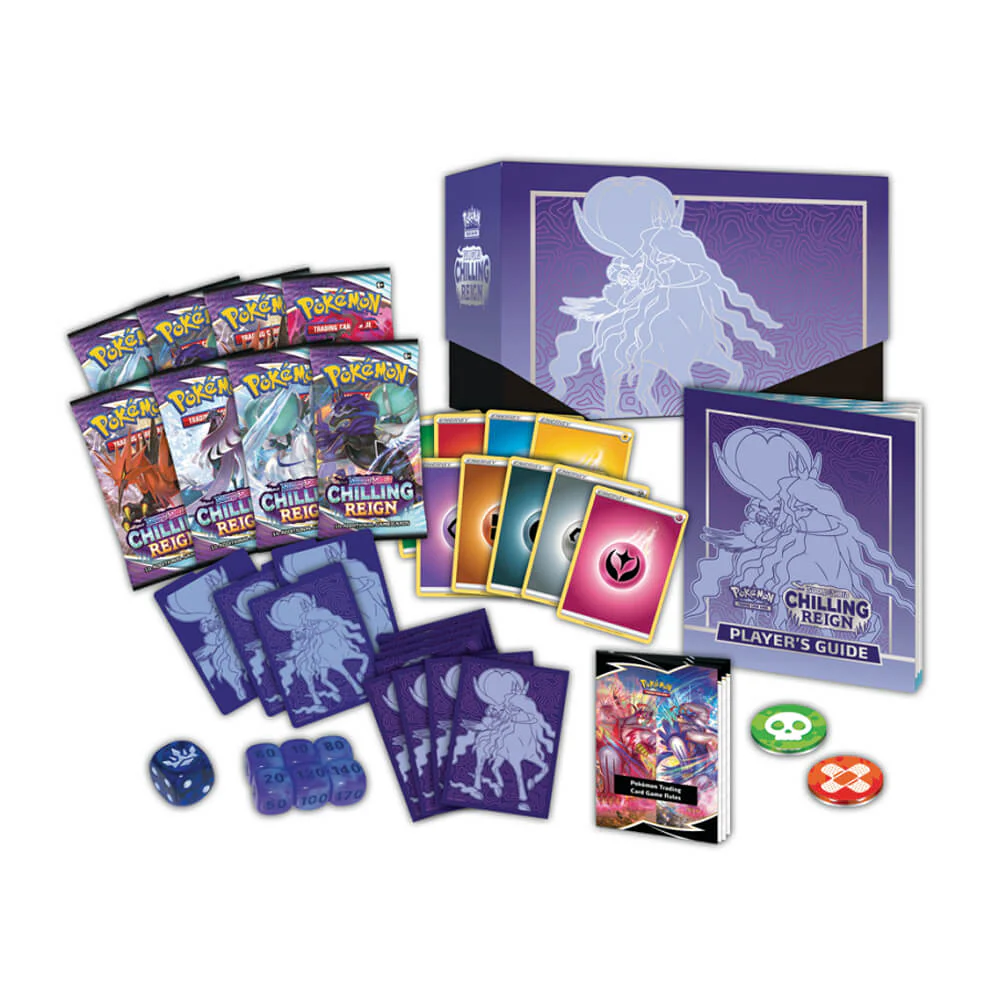 Pokémon Sword & Shield Chilling Reign Elite Trainer Box Shadow Rider Calyrex - Image 2