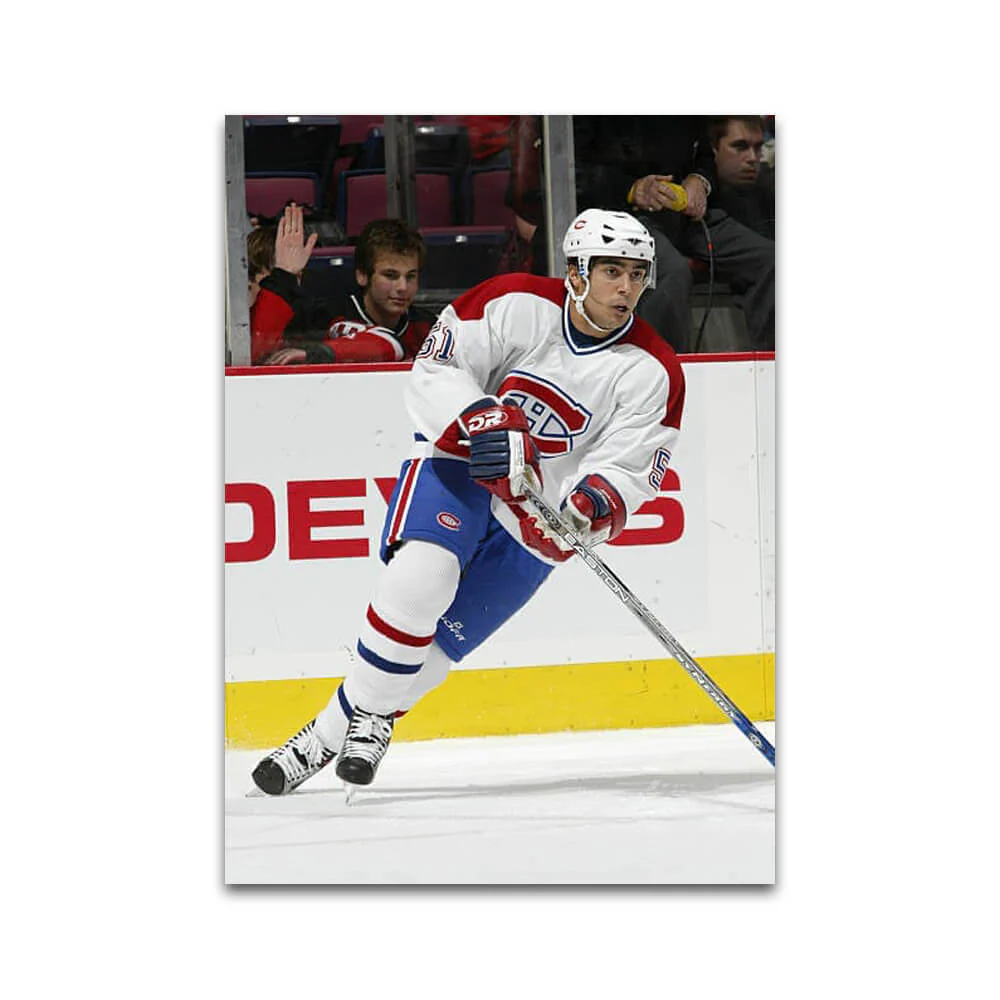 Photo Autographié par Francis Bouillon - Canadiens (Away)
