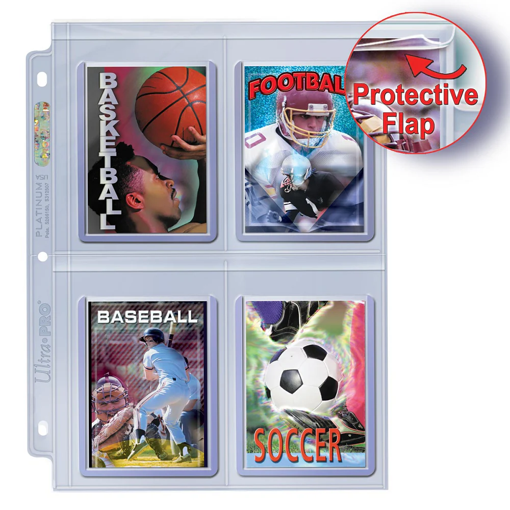 Ultra Pro Platinum Page Hologram 4 Pochettes Pour Toploader - Image 2