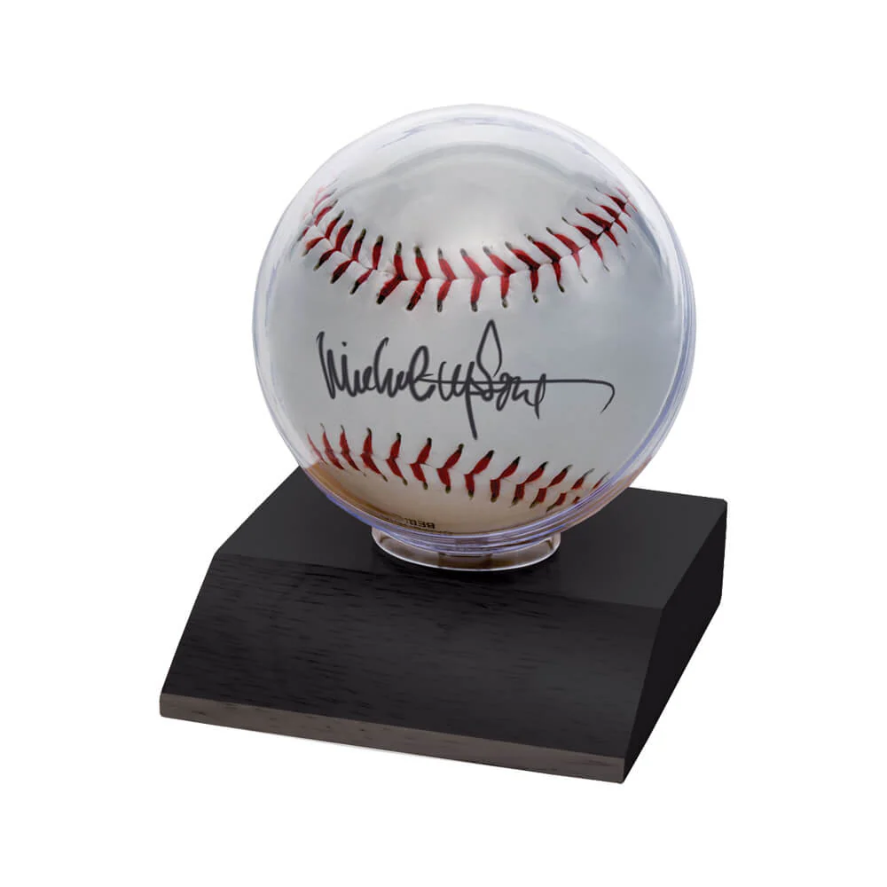 Ultra Pro Présentoir pour balle de baseball avec base de bois - Image 2