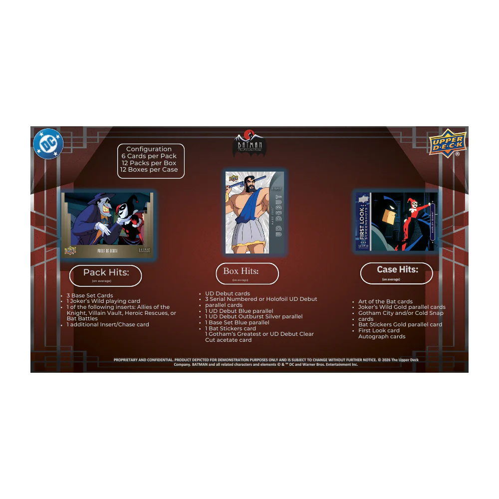 Upper Deck Batman The Animated Series Hobby Box - Image 7